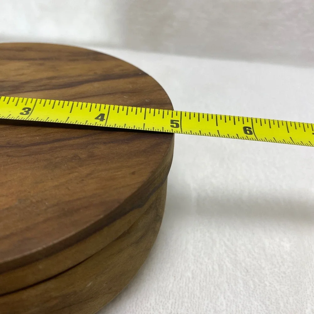 Chefs Wooden Round Salt‎ & Pepper Cellar